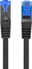 Изображение Patchcord kat.6a S/FTP LSZH CCA 0.25m czarny fluke 
