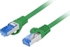 Изображение Patchcord kat.6a S/FTP LszH CCA 0.25m zielony fluke 