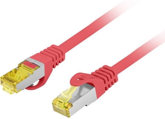 Изображение PATCHCORD KAT.6A S/FTP LSZH CU 15M CZERWONY FLUKE PASSED LANBERG