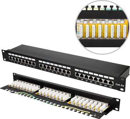 Изображение ExtraLink CAT5E STP V2 | Patchpanel | 24 porty