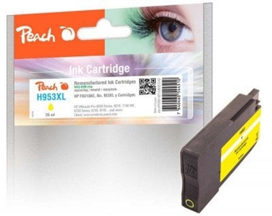 Изображение Peach Patrone HP Nr.953XL yellow mit OEM Chip remanufactured