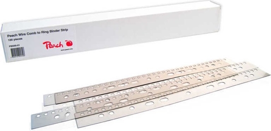 Picture of Peach Peach Wire Comb to Ring Binder Strip