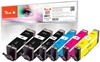 Picture of Peach PI100-337 ink cartridge 6 pc(s) Standard Yield Black, Cyan, Magenta, Yellow