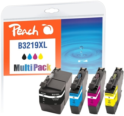 Attēls no Peach PI500-231 nabój z tuszem 4 szt. Oryginalny Wysoka (XL) wydajno Czarny, Cyjan, Purpurowy, óty