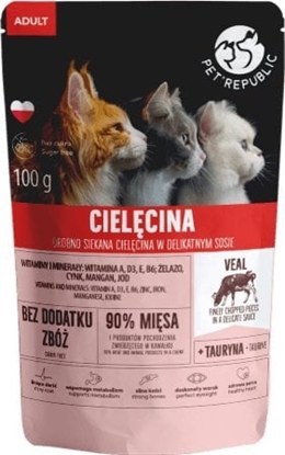 Picture of Pet Republic PET REPUBLIC KOT sasz.100g CIELCINA ADULT sos /24