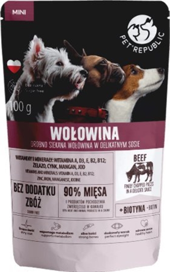 Picture of Pet Republic PET REPUBLIC PIES sasz.100g WOOWINA MINI sos /24