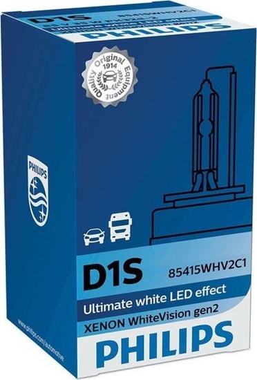 Picture of Philips ARÓWKA XENONOWA D1S 85V/35W +120% 5000K PHILIPS WHITEVISION GEN2