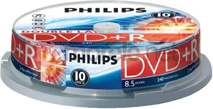 Изображение Philips DVD+R DL 8.5 GB 8x 10 sztuk (DR8S8B10F)