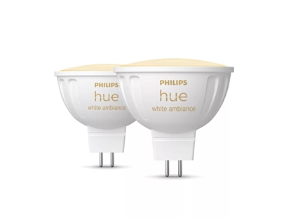 Изображение Philips Hue WA 12V MR16, 2pcs pack | GU5.3 | 5.1 W | Warm to cool white light