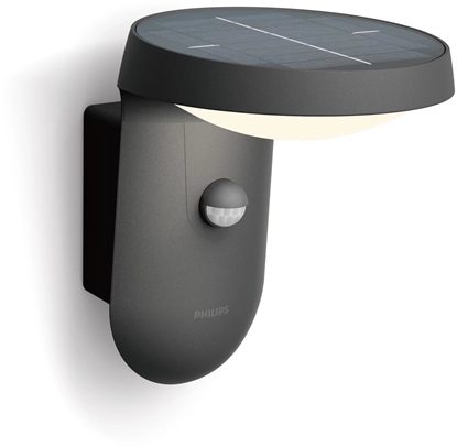 Attēls no Philips Outdoor Luminaires, Outdoor wall lighting, Black, IP44, Facade, Garden, Patio, Day/night sensor