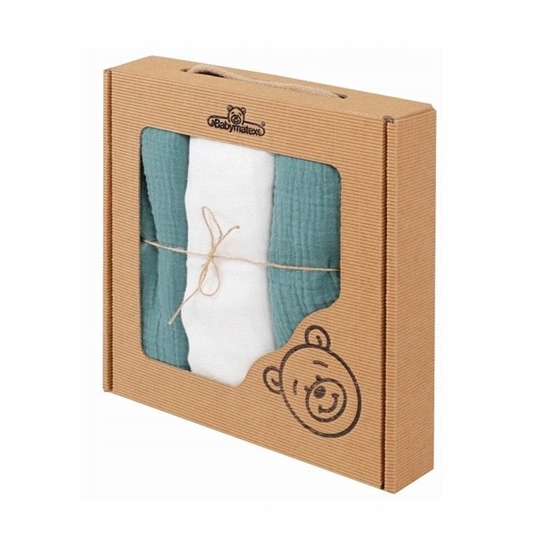 Picture of Pielucha MUSLIN 3 pak w pudeku, roz. 70x80