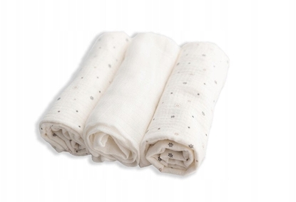 Изображение Pielucha MUSLIN DESIGN druk 3 pak, roz. 70x80