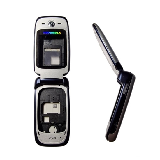 Изображение Pilna korpusa aizsargapvalks Motorola V360 Silver Blue