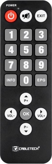 Picture of Pilot RTV Cabletech Pilot DVB-T dla seniora uniwersalny