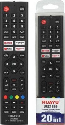 Picture of Pilot RTV Vega PILOT UNIWERSALNY TV LCD 20W1 URC1699 SMART, NETFLIX, YOUTUBE (LG, SONY, SAMSUNG, PHILIPS, PANASONIC, JVC, BEKO, THOMSON, VESTEL, GRUNDIG, HITACHI, HISENSE, HAIER ITP.)>