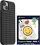 Picture of Pinit Zestaw Etui Pinit Dynamic + Emoji Pin iPhone 14 Plus 6.7" czarny/black wzór 1