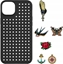 Изображение Pinit Zestaw Etui Pinit Dynamic + Tattoo Pin iPhone 14 6.1" czarny/black wzór 2