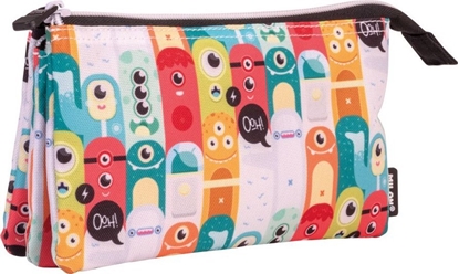 Изображение Piórnik Milan Piórnik 5 komorowy Aliens wielokolorowy MILAN