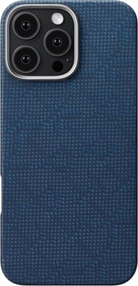 Attēls no Pitaka Tactile Woven Case, PTK Dark Blue - iPhone 16 Pro Max