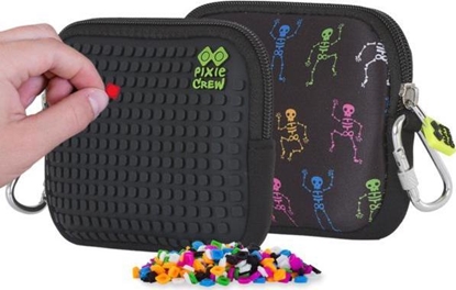 Attēls no PIXIE Saszetka na Suwak, Kosmetyczka, PIXIE CREW, Szkielety, Czarny Panel