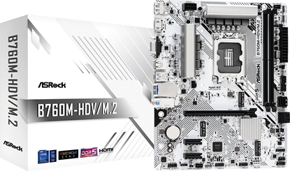 Picture of Asrock B760M-HDV M.2 D4 Motherboard Micro-ATX / Intel B760 / LGA1700 / DDR4 / M.2