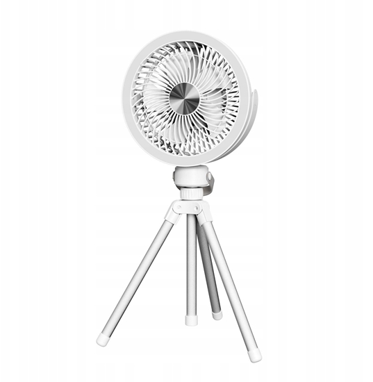 Picture of PLATINET RECHARGABLE DESK FAN WENTYLATOR BIURKOWY 2X1200MAH LED TRIPOD [46055]