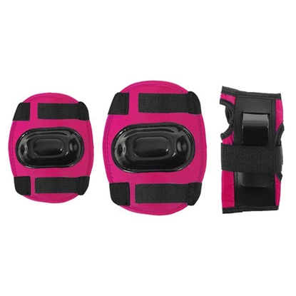 Picture of Plaukstas, elkoņu un ceļgalu sargu komplekts H108 SIZE XS DARK PINK PROTECTIVE PAD SET
