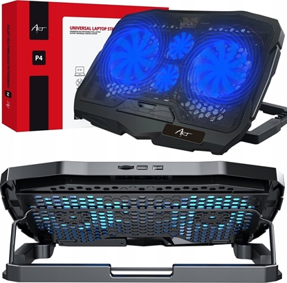 Picture of Podstawka chodzca Art Podstawka pod laptop ART P4 reg.kta+4xwen+LED gaming