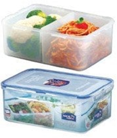 Picture of POJEMNIK DO YWNOCI CLASSIC HPL-825B 23,2X16,5 CM 2,30 L. (PROSTOKTNY, PLASTIKOWY, ZAMYKANY HERM., DZIELONY NA DWA)