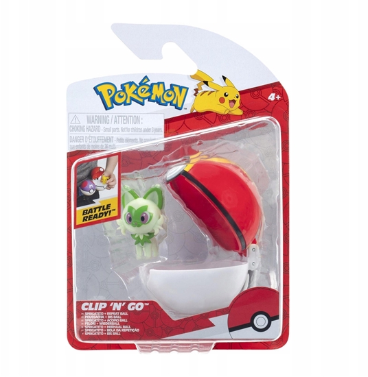 Picture of POKEMON CLIP N GO SPRIGATITO WITH REPEAT BALL