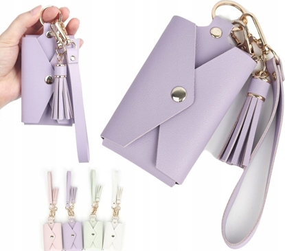 Attēls no Pokrowiec LoveInstant Futera Etui na Zdjcia do FujiFilm Instax Mini / ZINK + Breloczek Klucze / Fioletowy