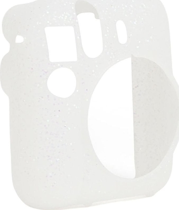 Attēls no Pokrowiec LoveInstant Futera Etui Pokrowiec Case do Fuji FujiFilm INSTAX Mini 12 - Biay Brokat