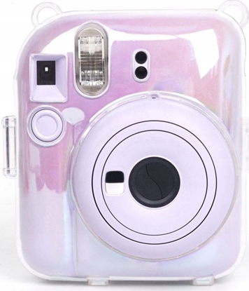 Attēls no Pokrowiec LoveInstant Futera Etui Pokrowiec Case do FujiFilm INSTAX Mini 12 + Kiesze na Zdjcia / Przezroczysty - Mienicy
