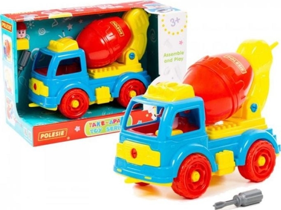 Picture of Polesie Polesie 84804 Klocki-transport Samochód betoniarka 29 elelmentów w pudeku