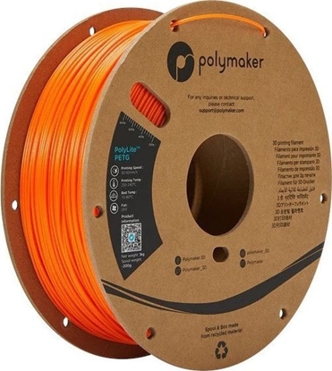 Attēls no Poly Filament Polymaker PolyLite PETG 1,75mm 1kg - Orange}