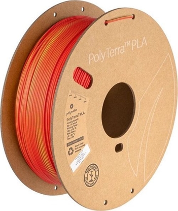 Attēls no Poly Filament Polymaker PolyTerra PLA Dual Sunrise 1,75mm 1kg - Red-Yellow}