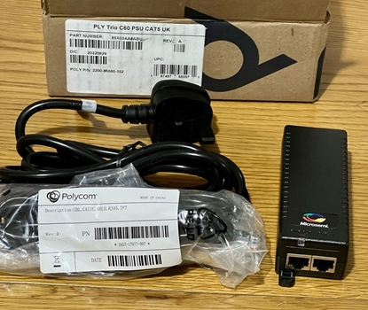 Изображение Poly POLY Zasilacz Trio C60 z kablem zasilajcym i CAT-5