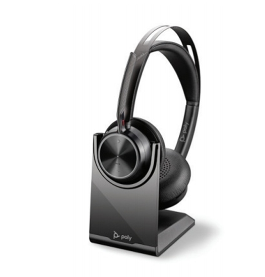 Picture of POLY Voyager Focus 2 UC Wired & Wireless Headset, Bluetooth, Charging Stand