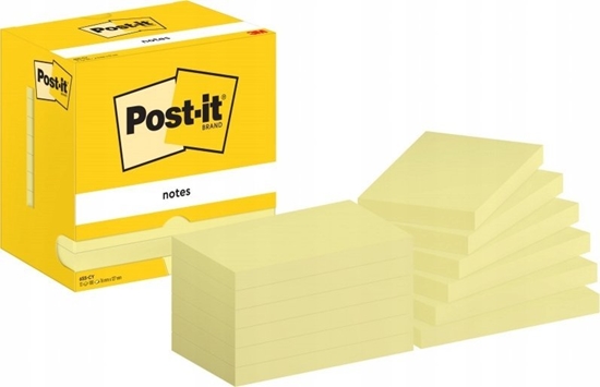Picture of Post-It 3M Bloczek samoprzylepny POST-IT, 76x127mm, 12x100 kart., óty