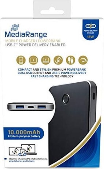 Изображение POWER BANK USB 10000MAH/MR753 MEDIARANGE