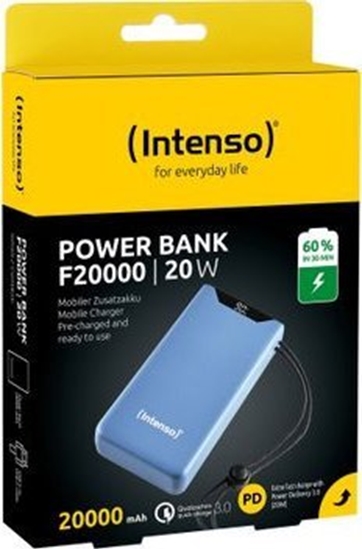 Изображение POWER BANK USB 20000MAH QC3.0/BLUE F20000 7332055 INTENSO