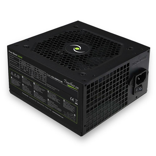 Изображение Power Supply|TECNOWARE|FREE SILENT 500W|ATX|PC|180 - 264 V|500 W|FAL506FS12B