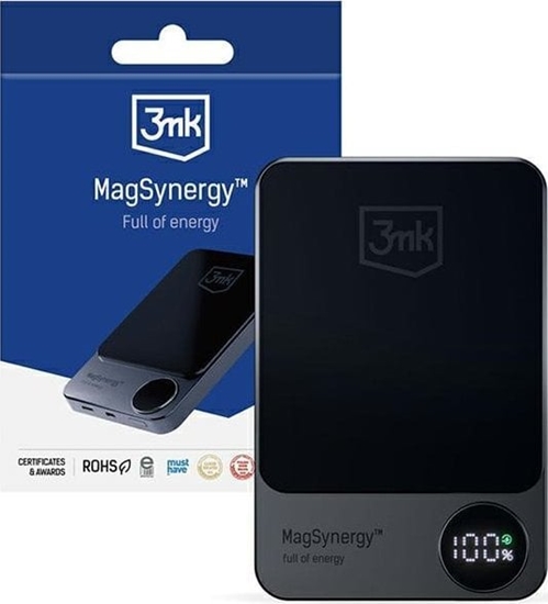 Picture of Powerbank 3MK MagSynergy 10000mAh Czarny