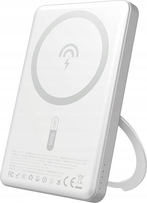 Attēls no Dudao Dudao K28S 20W PD 5000mAh Powerbank with MagSafe and Stand - Silver