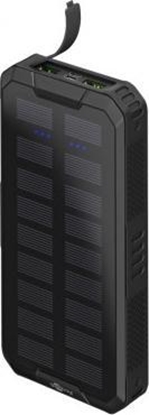 Изображение Powerbank Goobay Powerbank z bateri soneczn do szybkiego adowania na zewntrz 20.000 mAh (USB-C PD, QC 3.0)