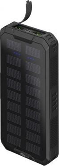 Изображение Powerbank Goobay Powerbank z bateri soneczn do szybkiego adowania na zewntrz 20.000 mAh (USB-C PD, QC 3.0)