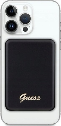 Picture of Powerbank Guess Guess Powerbank indukcyjny 5W GUPBM3ALGSGK 3000mAh czarny/black MagSafe Metal Script Logo