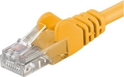 Изображение PremiumCord PREMIUMCORD Patch kabel UTP RJ45-RJ45 level 5e 0.25m lutá