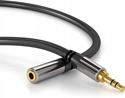 Attēls no PremiumCord PREMIUMCORD prodluovací kabel, Jack 3.5mm - Jack 3.5mm M/F 3m