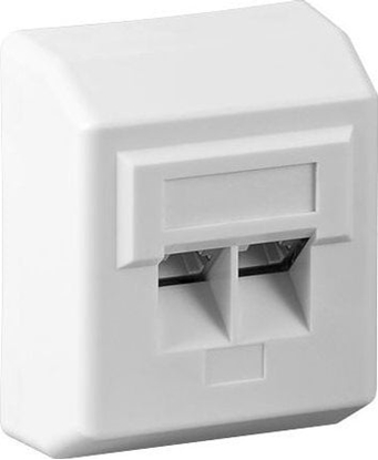 Picture of PremiumCord PREMIUMCORD Zásuvka 2xRJ45 na omítku, UTP Cat5e